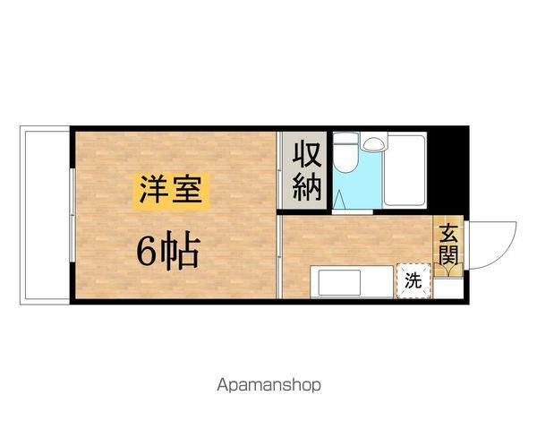 スカイハイム(1K/1階)の間取り写真