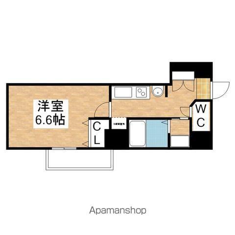 レジデンス名古屋千代田(1K/8階)の間取り写真