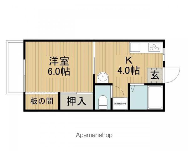 コーポエイトA(1K/1階)の間取り写真