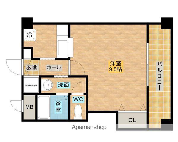クボタマンション(1K/3階)の間取り写真