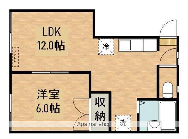 コーポマキ(1LDK/1階)の間取り写真