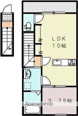 LUMIELE仏生山(1LDK/2階)の間取り写真