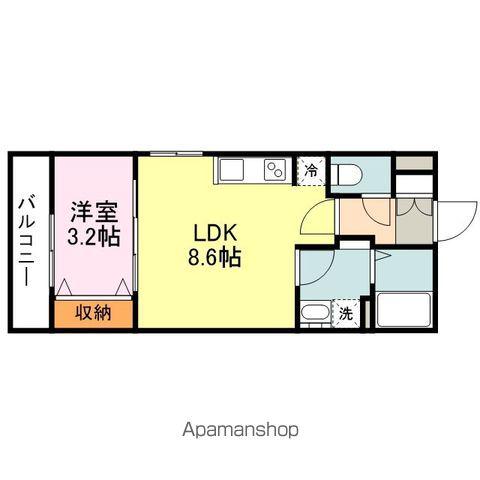 月光多治米(1LDK/2階)の間取り写真