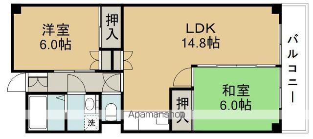 斎藤マンション(2LDK/4階)の間取り写真