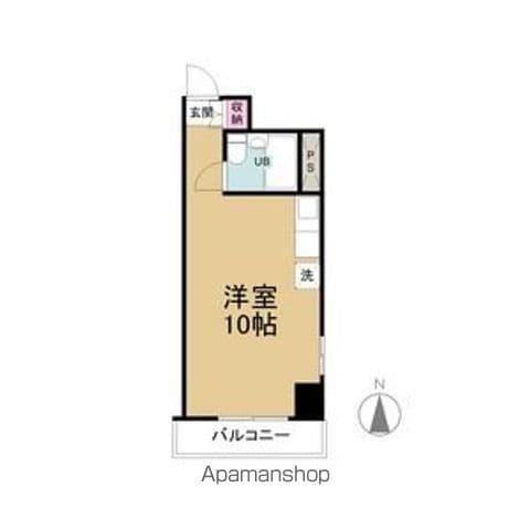 ツインズ1991(ワンルーム/2階)の間取り写真