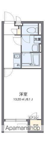 クレイノFLORA宇美2(1K/2階)の間取り写真