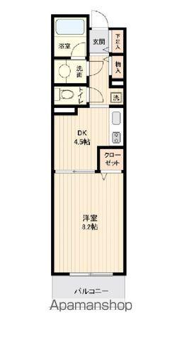 センターステージ(1DK/5階)の間取り写真