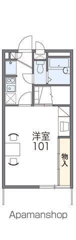 レオパレス福田(1K/1階)の間取り写真