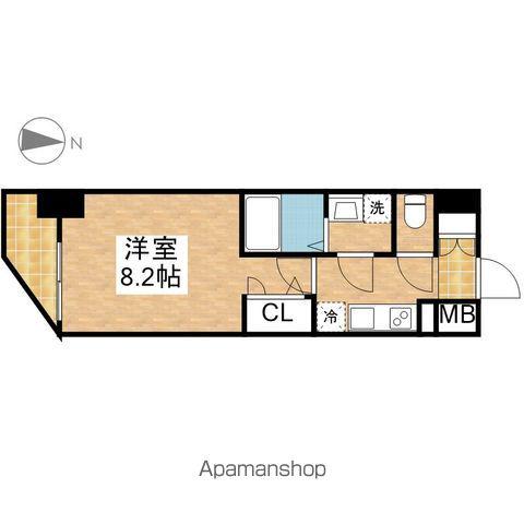 エスリード泉プレステージ(1K/12階)の間取り写真