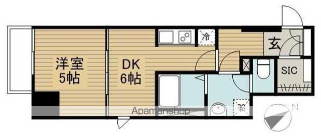 目白マイヴィレッジ(1DK/7階)の間取り写真