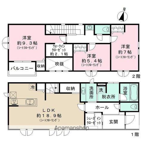 福岡市七隈線 六本松駅 徒歩5分 2階建 新築(3LDK)の間取り写真