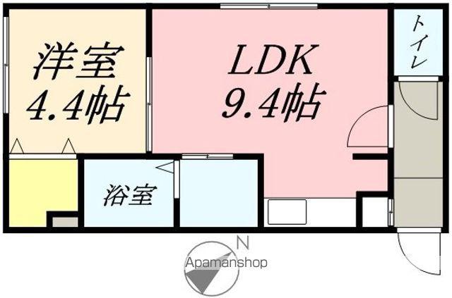 REVIA OTARU(1LDK/1階)の間取り写真