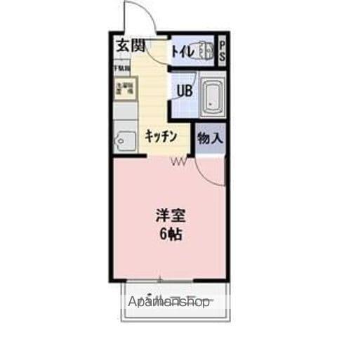 アネックス西枇杷島(1K/1階)の間取り写真