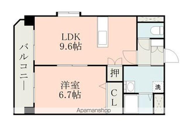 DREW一番館(1LDK/3階)の間取り写真