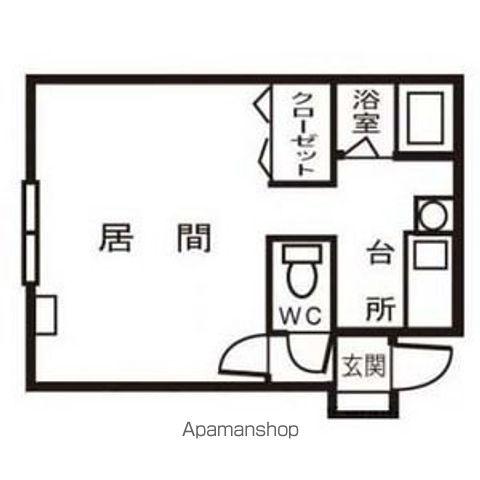 パル宮の沢(1K/3階)の間取り写真