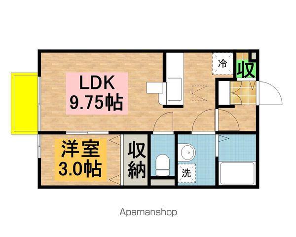 アーバンヒルズ(1LDK/2階)の間取り写真