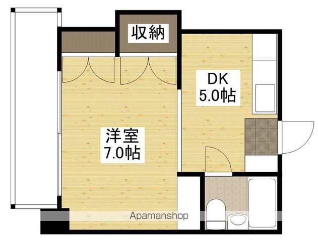 サンハイムうえだ(1DK/2階)の間取り写真