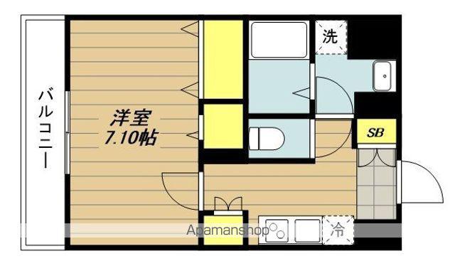 アルティジャーノDS WARABI(1K/2階)の間取り写真