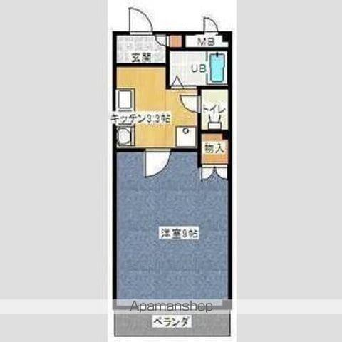 レザンドールⅡ(1K/2階)の間取り写真