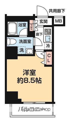 ARCOBALENO HORIKIRISHOBUEN(1K/3階)の間取り写真