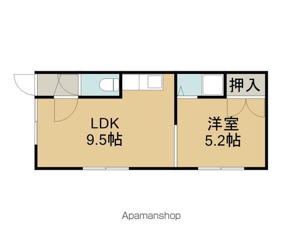 リバーサイドときわ(1LDK/2階)の間取り写真