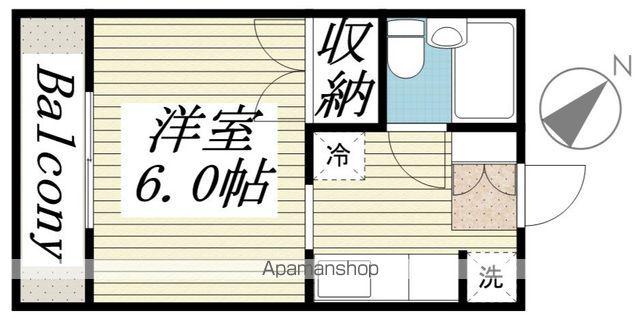 アイ・マンション潮来(1K/1階)の間取り写真