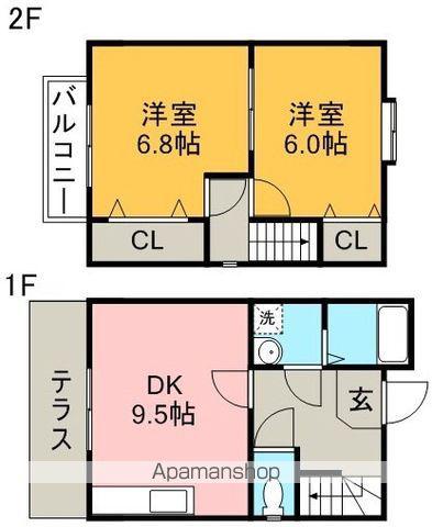 プルミエールうめ苑．(2LDK)の間取り写真