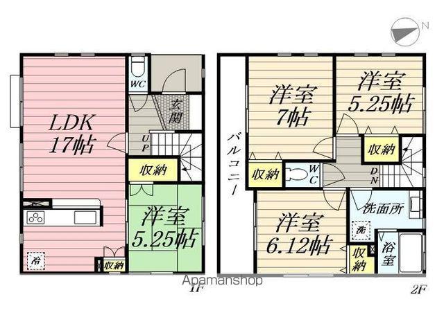 神奈川県横浜市泉区 2階建 築19年(4LDK)の間取り写真
