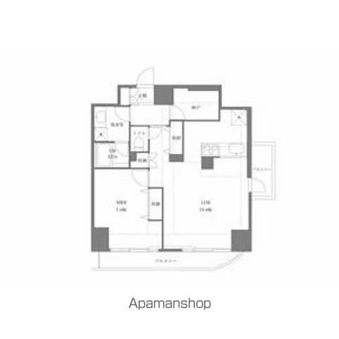 プライムアーバン千住(2LDK/5階)の間取り写真