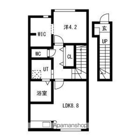 NJ HOUSE 花楯 (1LDK/2階)の間取り写真