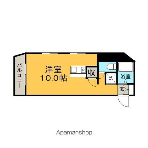ロフテール南福岡(ワンルーム/4階)の間取り写真