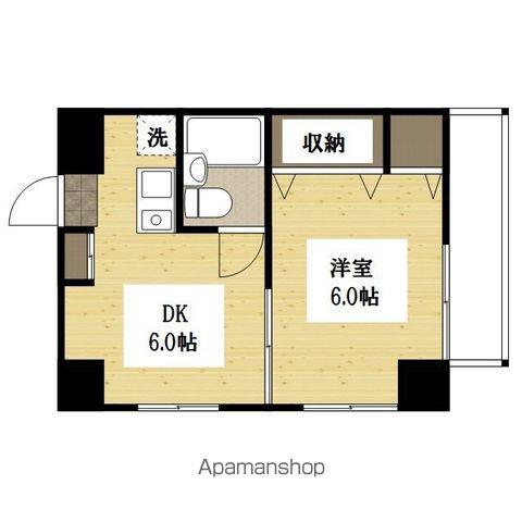 シャルマンフジ学園都市(1DK/3階)の間取り写真