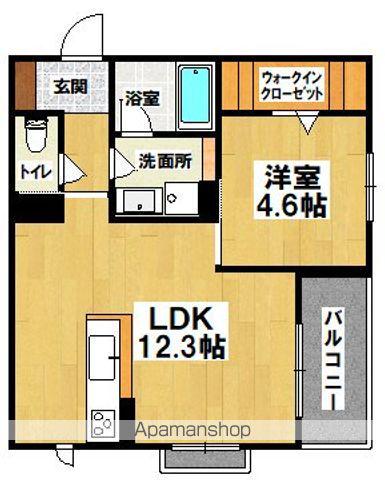 ウインドベル堺東(1LDK/2階)の間取り写真