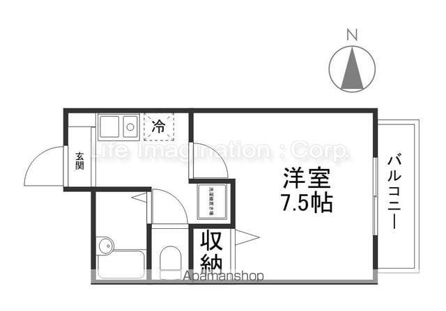 メゾン・パル(1K/1階)の間取り写真