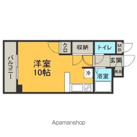 グラントゥール松崎(ワンルーム/3階)の間取り写真