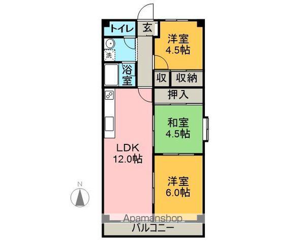 サンスペリオ(3LDK/1階)の間取り写真