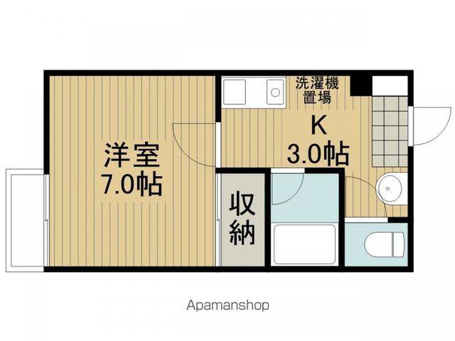S.S.ハイツA棟(1K/1階)の間取り写真