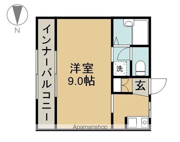 エイコウビル西枇(1K/1階)の間取り写真