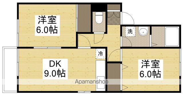 クリエFUJIWARA(2DK/2階)の間取り写真