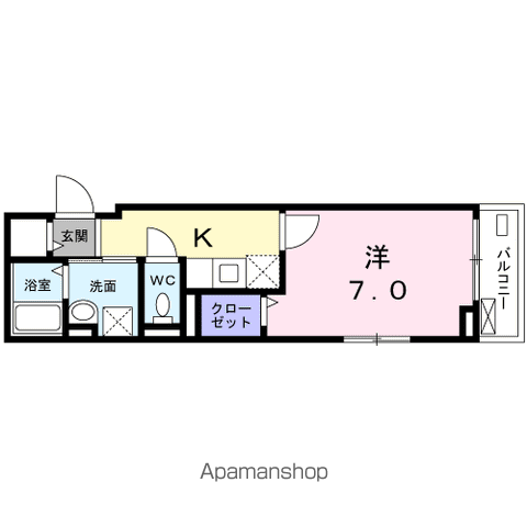 Y・S 中野坂上(1K/3階)の間取り写真