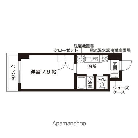 ローズウッド・ハイツ門前仲町(1K/8階)の間取り写真