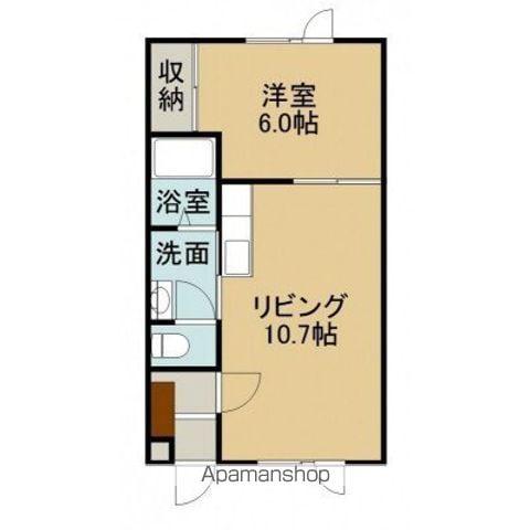 プラザ2000(1LDK/2階)の間取り写真