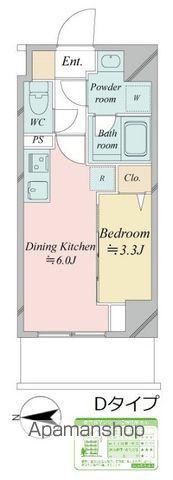 ドゥーエ王子神谷(1DK/5階)の間取り写真