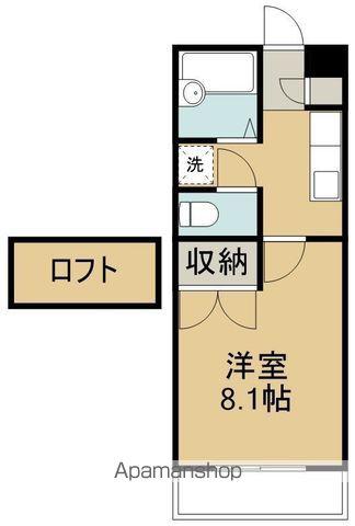 プリベール仙台21(1K/2階)の間取り写真