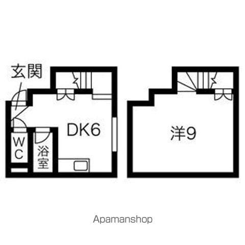 パルコート平岸411(1DK/1階)の間取り写真