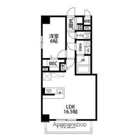 レジデンス京町通(1LDK/3階)の間取り写真