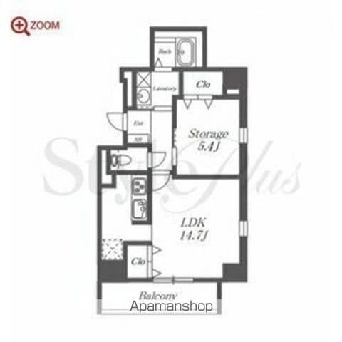 名古屋市名城線 金山駅(愛知) 徒歩4分 11階建 築3年(1LDK/3階)の間取り写真