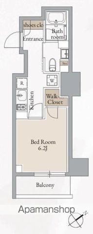 クロスレジデンス高田馬場(1K/5階)の間取り写真