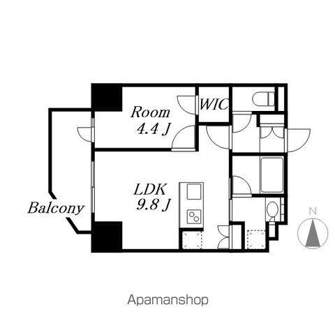 プレサンス丸の内サージュ(1LDK/12階)の間取り写真