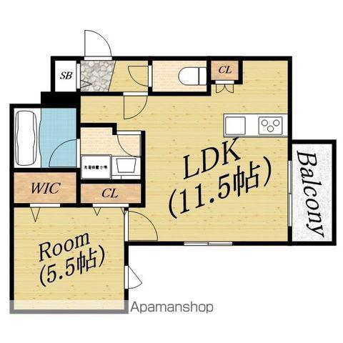 アルブル ド コナン(1LDK/1階)の間取り写真